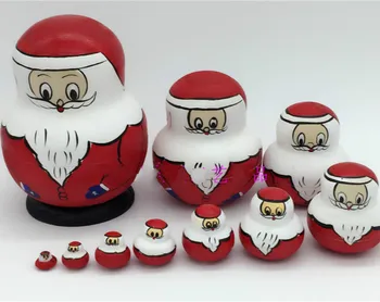 10 sluoksnių mediniai Rusija Matryoshka Lėlės , rusų lėlės, gimtadienio dovanos, medinių amatų dovanos, Kalėdų Dovanos