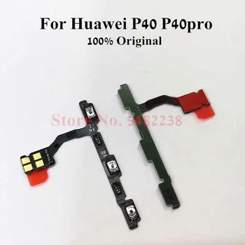 10vnt/Daug Originalą Huawei P40 P40Pro Power On Off tūris Šoninis Mygtukas Mygtukas Flex Kabelis atsarginės dalys