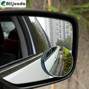 2 Vnt 360 Laipsnių Frameless Galinio vaizdo veidrodėlis blind spot mažas apvalus veidrodis Volkswagen vw POLO 