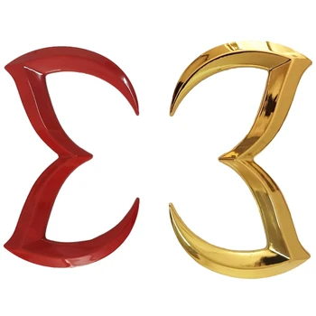 2 Vnt Blogio M Logotipas Logotipas Ženklelis Decal Mazda Automobilio Kėbulo Galinės Liemens Lipdukas Lipdukas Lentele Dekoro Raudona ir Aukso