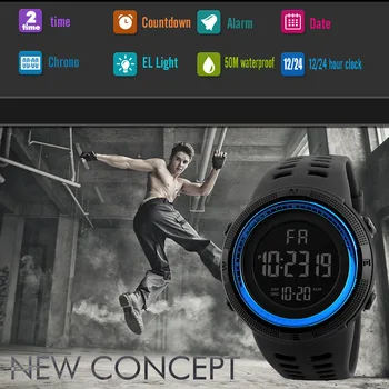 2022 Naujos Lauko Vandeniui Laikrodžiai, Prabangūs Mens Led Skaitmeninio Laikrodžio Data Sportas Žiūrėti Vyrams Aukštos Kokybės Elektroniniai Laikrodžiai