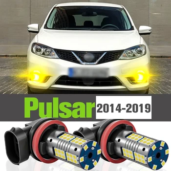2x LED Rūko žibintų Priedai Lempa Nissan Pulsar C13 2014-2019 2015 2016 2017 2018
