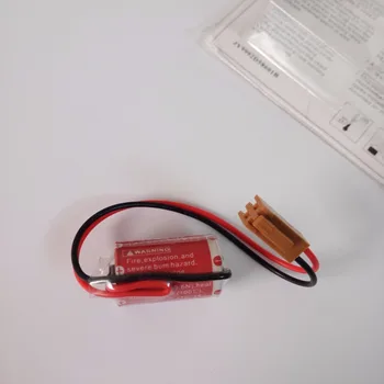 4pcs/daug Naujos Originalios ER3 3,6 V 1100MAH Horned PLC Ličio Baterija Baterijos Su rudos spalvos Kištukas Pagamintas Japonijoje Nemokamas Pristatymas