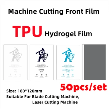 50Pcs Hidrogelio Filmas, Visos Telefono Apsauga Plėvelės Pjaustymo Mašina HD/Matinis/Anti Blue-Ray//Privatumo Matinis TPU LCD Screen Protector