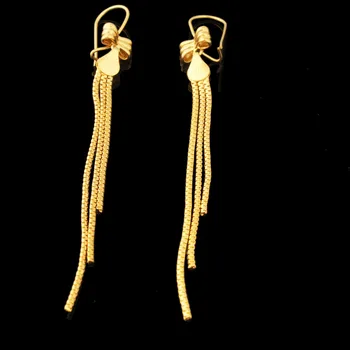 Adixyn Afrikos Stiliaus Aukso Spalvos boeknot tabaluoti auskarai bižuterijos moterų vestuvės didžiosios dovanos