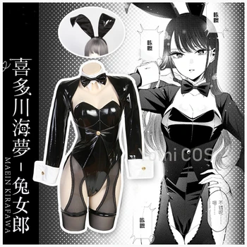 Anime Mano Dress-Up Numylėtinis Kitagawa Marin Bunny Girl Žaidimas Kostiumas Puikus Jumpsuits Vienodas Cosplay Kostiumas Šalis Apranga Moterims Seksualus