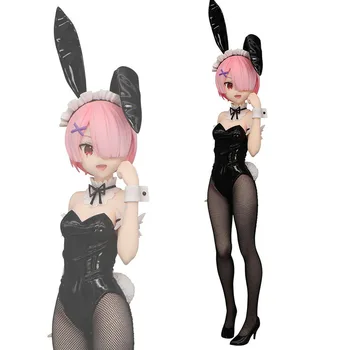 Anime Re:gyvenimas kitame Pasaulyje Nuo Nulio Ram Bunny Mergina PVC Duomenys Modelis Darbalaukio Puošyba, Kolekcines, Modelį, Žaislai, Dovanos