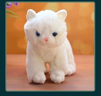 apie 25cm puikus persų katė pliušinis žaislas balta katė minkštos lėlės gimtadienio dovana b1555