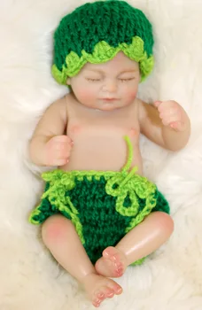 atgimsta visą silikono kūno kūdikių lėlės kūdikiams toys10inch mini baby doll vaikus Mergina Gimtadienio Dovanos Švietimo Brinquedo Boneca