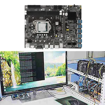 AU42 -B75 USB-BTC Kasybos Plokštė CPU+Vėsinimo Ventiliatorius+4G DDR3 Atminties+SATA Kabelis+Terminis Tepalas+Bezel LGA1155 DDR3 MSATA VGA ETH