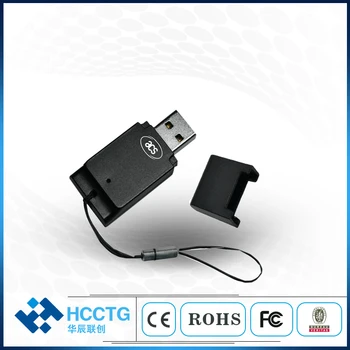 Bankininkystės ir Mokėjimo Nešiojamų Smart Mini USB Kortelių Skaitytuvas Su SIM Lizdas ACR39T-A1