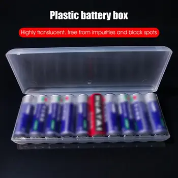 Baterijos Laikymo Dėžutė Turėtojas dilimui Nešiojamų Saugojimo Kompaktiškas Pusiau skaidri Kieto Plastiko Baterijos Atveju Organizatorius Namuose