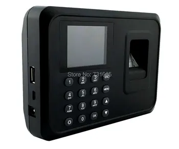 Biometrinis pirštų Atspaudų lankomumo mašina USB piršto skaitytuvas Laiko Kortelę spintelę nemokama programinė įranga, slaptažodžio saugumo sistema, 2.4 colių