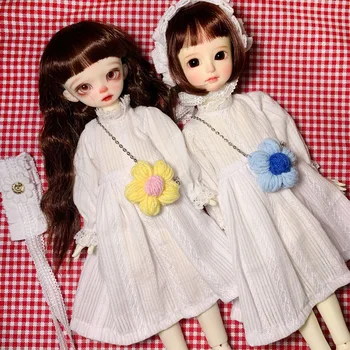 BJD Doll Drabužius 6 Taškų Kūdikių Drabužiai 30 cm Lėlės Nightdress Už 1/6 BJD Doll Paprasta Stiliaus Lėlės Priedai