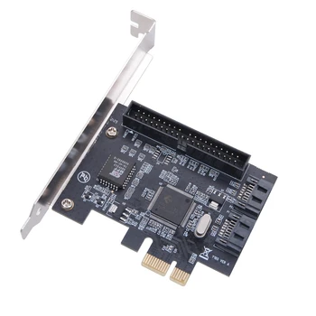 Desktop PCI-E vaizdo plokštės, 2-Port SATA Adapterio plokštę PCI-E Prie SATA IDE Plėtros Kortelę