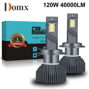 Domx 40000LM Canbus H4, H7, H1 LED Automobilių Žibintai H8, H9 H11 9005 HB3 9006 HB4 880 881 H3 Auto Rūko žibintų SPT LED Lemputės Auto Lempos