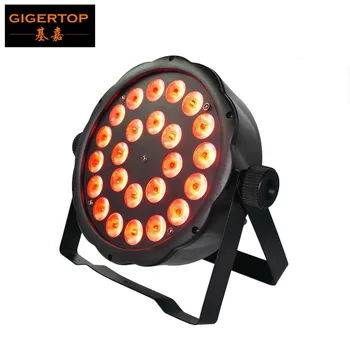 Gigertop TP-P03 DJ 100W Butas Par RGB Profesinės Žemo Profilio LED Par Skardinės Labai Šviesus 0utput 24X3W RGB 3IN1 110V-240V