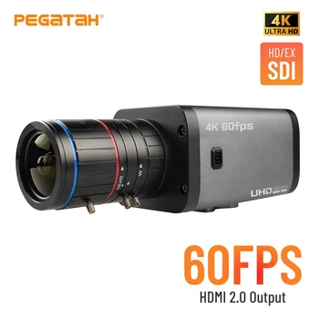 HD EX-SDI HD kamera 4K 60FPS HD transliacijos vaizdo kamera 1/1.8 Cmos HDMI fotoaparatas C-CS auto iris objektyvas Mažo apšvietimo kamera su 485