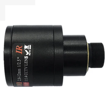 HD VAIZDO Objektyvas, 3.0 MP M12 2.8-12mm Varifocal vaizdo IR HD Objektyvas,F1.4,rankinis fokusavimas zoom