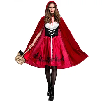 Helovinas Little Red Riding Hood Kostiumas Suaugusiųjų Cosplay Kostiumų Karnavalas Partijos Veiklos Kostiumas Helovinas Prom Kostiumas