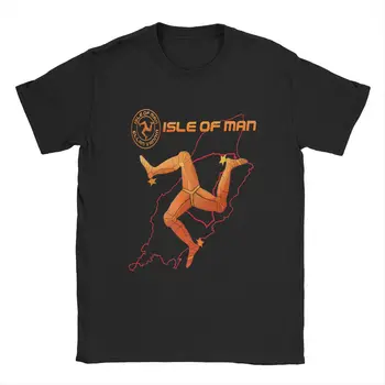 Isle Of Man TT Marškinėliai vyriški 100% Medvilnės Marškinėliai Apvalios Apykaklės Kelių Lenktynių Motociklo Tees trumpomis Rankovėmis Viršūnes Grafinis Spausdinti