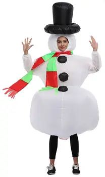 Kalėdų Pripučiami Sniego Cosplay Kostiumų Suaugusiųjų Blowup Išgalvotas Šalis Dress Helovinas Karnavalas Kostiumas