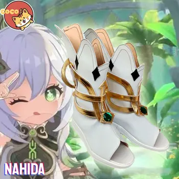 Kokosų Žaidimas Genshin Poveikio Nahida Cosplay Batų Žaidimas Genshin Poveikio Cosplay Nahida Cosplay Sandalai Lyties Vaidmenį, Žaisti Bet Kokio Dydžio Batų