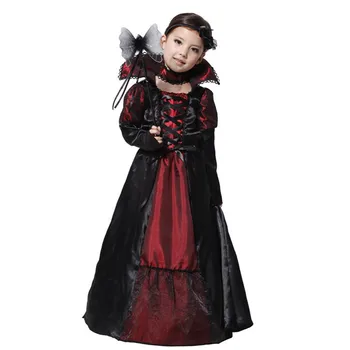 Kostiumai Vaikams, Karnavaliniai Princesė Vampyras Dieną Mergaitėms Šalis Dress Kostiumai Vaikams Helovinas Juoda Tvarstis Kostiumas