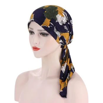 Moteris Musulmonų Vėžio Galvą Skara Mados Hijab Chemo Piratų Bžūp Turbaną Galvos Dangtelis, Plaukų Slinkimas Šalikas Wrap Variklio Dangčio