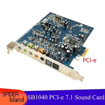 Naudojamas 100% Darbo Kūrybinės SB1040 Sound Blaster X-Fi Xtreme Audio PCI-E Garso plokštė Garso išvestis režimas: 7.1