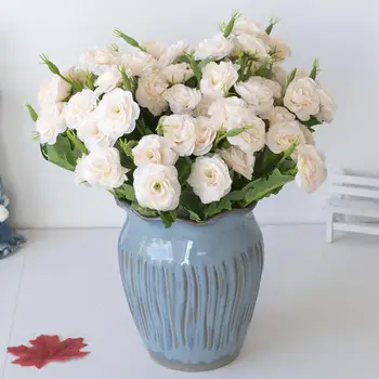 Nešiojamų Naudinga Dirbtiniais Šilko Rožė Modeliavimas Gėlių Ornamentu Plačiai Taikomas Sumodeliuoti Gėlių Subtilus Namų