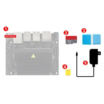 NVIDIA Jetson Nano Developer Kit B01 su TF Kortelę Maitinimo šaltinis