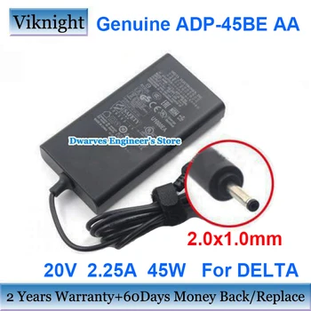 Originali ADP-45BE AA 20V 2.25 A 45W Slim AC Adapteris, Įkroviklis DELTA INTEL ULTRABOOK HSBUB TVS Maitinimo šaltinis 2.0x1.0mm
