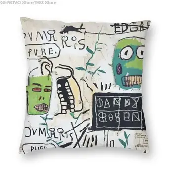 Personalisierte Jean Michel Basquiat Mirti Reine Kissen Abdeckung Dekoration Kissen Csae Abstrakte Grafiti Kunst Kissen Abdeckung