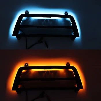 radijo apdaila led prietaisų skydelio dėtuvė AC skydelio lemputė su mėlynos ir oranžinės spalvos, Atmosfera, šviesos, BMW 3 ir 4 series F30 IGS