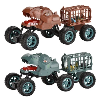 RC Automobilių Dinozaurų Žaislai Off-road Laipiojimo Transporto priemonės Dino Transporto Nuotolinio Valdymo Vežėjas Sunkvežimių Vaikams Dovanos Vaikams Berniukams
