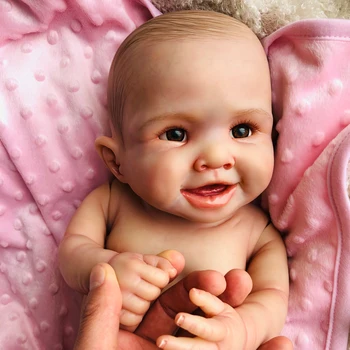 Reborn Baby Lėlės Viso Kūno Silikono Vinilo Bebe Mergina 20
