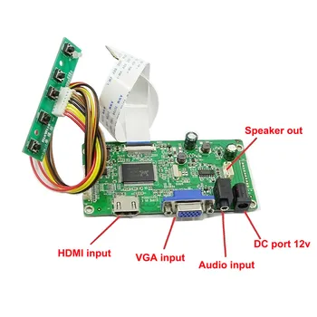 Rinkinys B156XTN07.0 HDMI+VGA LCD LED ekrano Valdiklio plokštės Tvarkyklę EDP skydelis