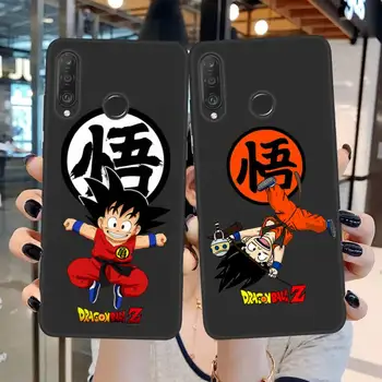 Son Goku Kid Dragon Ball Telefoną Atveju Huawei P20 30 P40 P50 Lite E P Mate 50 40 30 20 Pro
