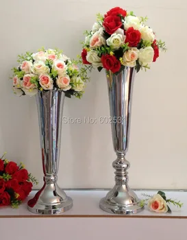SPR 60cm didelis Naujas! bazinė dia: 5cm vestuvių stalo gėlių stovai/gėlių vaza vestuvių stalo centerpieces
