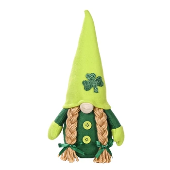 St. Patrick 's Day Gnome Pliušinis Elf Papuošalai - 