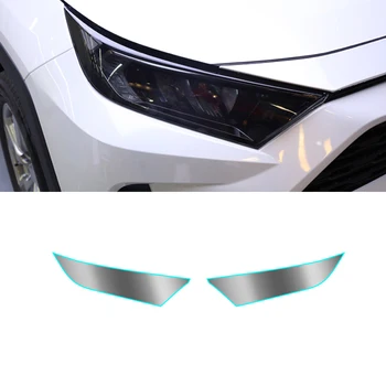 Toyota RAV4 XA50 2019-2021 Automobilių Žibintų Spalva Juoda Apsauginė Plėvelė Apsaugos Skaidrios TPU Vinilo Įvyniojimas Lipdukas Priedų