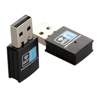 USB 300m Belaidžio Tinklo Kortelė 2.0 Mini WiFi Imtuvas Kompiuteryje, USB Tinklo plokštė WiFi Signalo Imtuvas