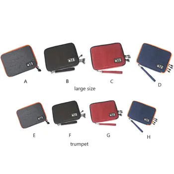 USB Kabelis, Laikymo Krepšys, atsparus Vandeniui 2 Sluoksniai Nešiojamų Namų Kelionės Flash Disk Data Linija, Maitinimo Laidas Organizuoti Atveju Maišelis