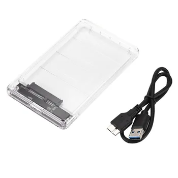 USB3.0 Micro Skaidrus Didelės spartos Mobiliojo Standžiojo Disko Dėžutė 2.5 Colių Serial SATA Kietojo Disko Dėžutė Wanke Debesis Plug and Play