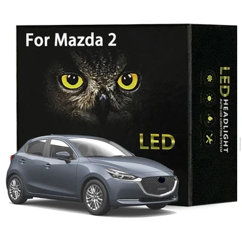 Už Mazda 2 Demio DY DE DJ DL 2002-2021 Sedanas Liukas, Led Interjero Šviesos Rinkinys Dome Žemėlapis Kamieno Canbus LED Lemputes