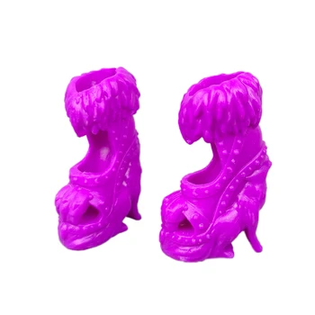 Violetinė Mados Lėlės Batai Monster High Lėlės Aukšto Kulno Batai Batai 1/6 Lėlės Priedai Sandalai Kada nors Po vidurinės Žaislai