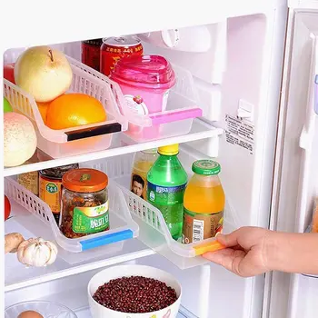 Šaldytuvo Laikymas Organizatorius Dėžes, Krepšius, Idealiai tinka Šaldytuvas ir Šaldiklis Organizacijos BPA Free netoksiški - Pack 3 - Daugiaspalvis