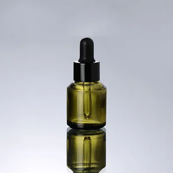15ML žalio stiklo buteliuko lašintuvu esmė aliejus, hialurono serumas tonerio vietoje šalinimo kremas skystas odos priežiūros kosmetikos pakuotės