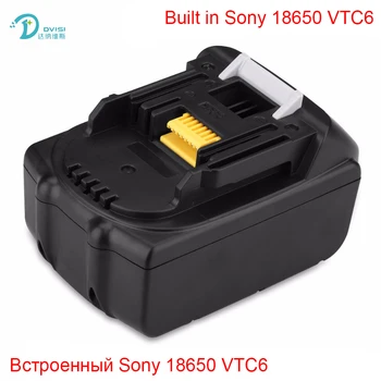 18V 6000mAh Įkrovimo Baterija (akumuliatorius Pastatytas Sony 18650 VTC6 Li-Ion Baterijos Pakeitimas Galios Įrankis, Akumuliatorius MAKITA BL1860